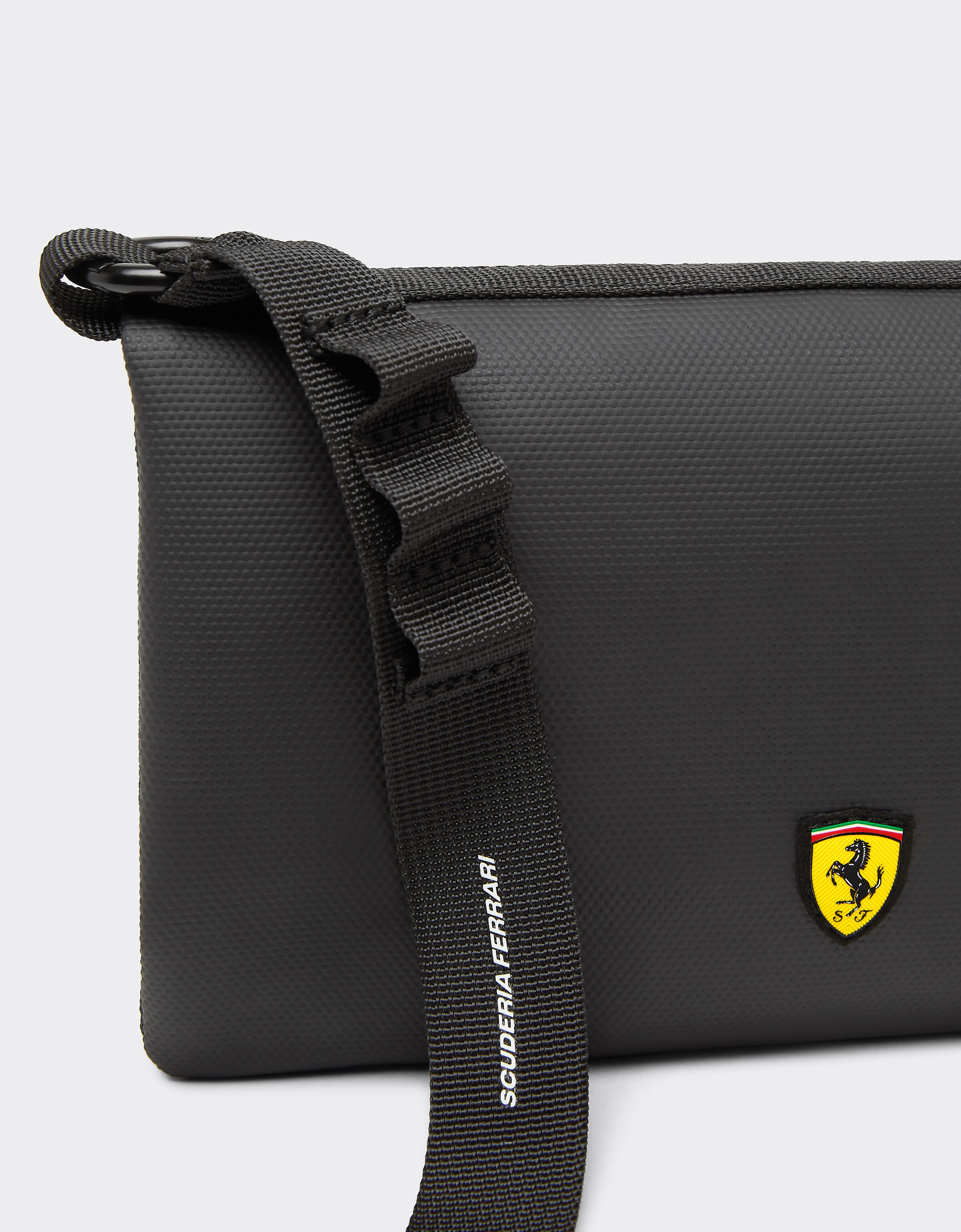  Crossbody bag with Ferrari Scudetto Nero SBNBP0017HMM0032f