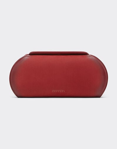 Ferrari Ferrari Dino wallet in shaded nubuck with shoulder strap Maison Red 50396f