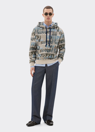 法拉利 Ikat 印花卫衣 Ferrari 法拉利 Ikat 印花卫衣 米色 22830f