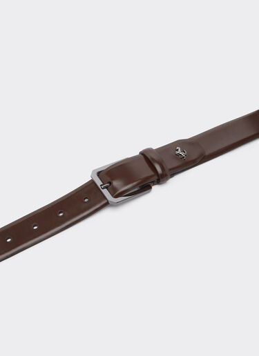 Leather belt Ferrari Leather belt Espresso 49261f