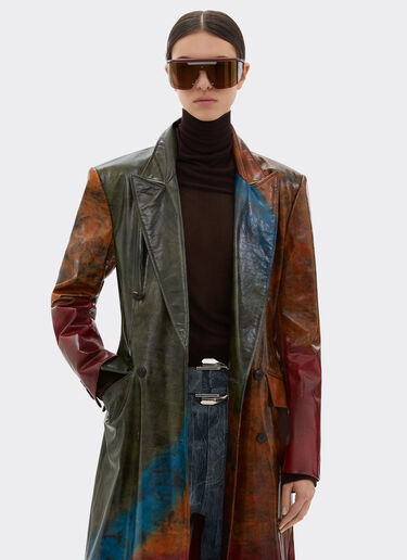 Ferrari 雾面皮革大衣 骆驼色 49831f