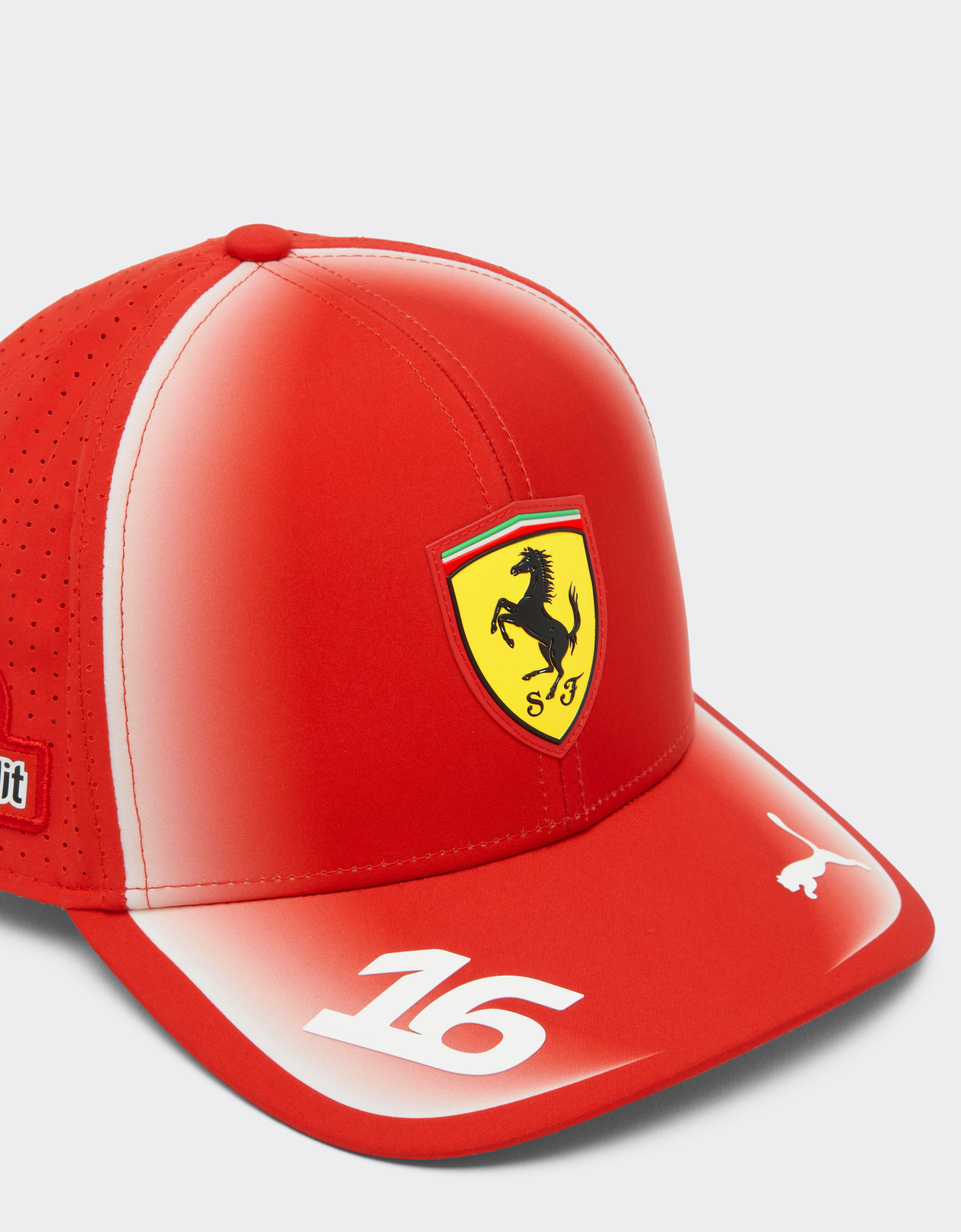 Ferrari Leclerc Junior Replica 2026 Baseball Cap Puma for Scuderia Ferrari HP Red LA0HMfK