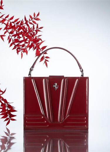 Ferrari Ferrari GT micro shiny leather tote bag Cherry 49123f