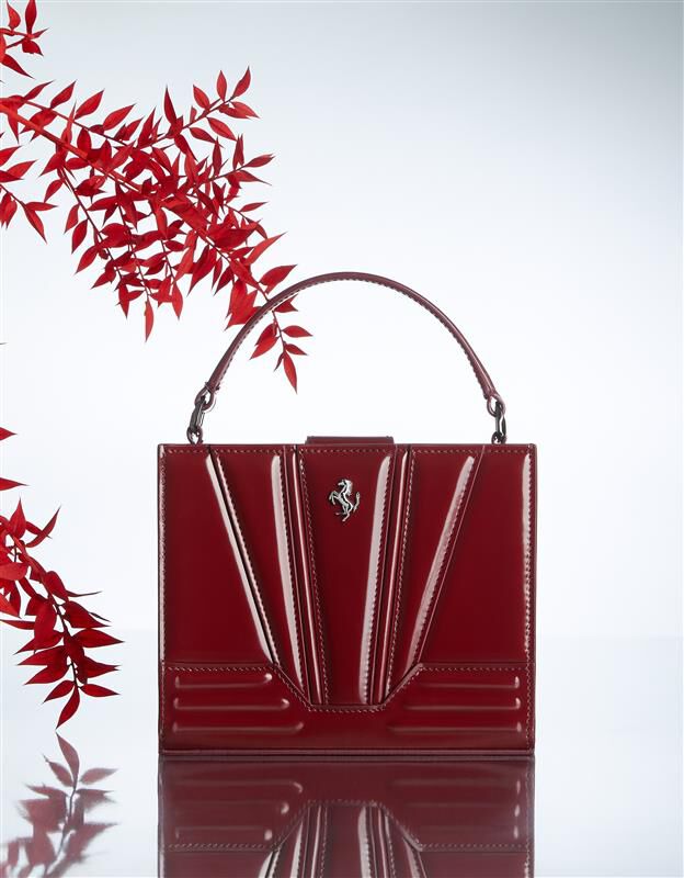 Ferrari Ferrari GT micro shiny leather tote bag Cherry 49123f
