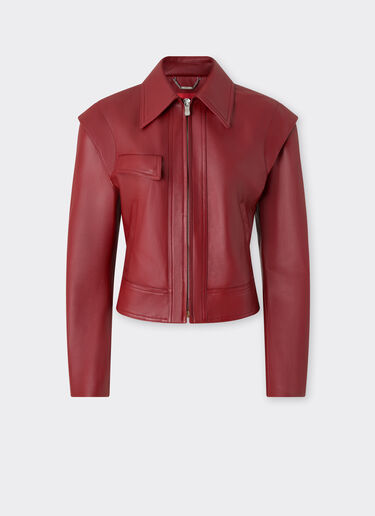 Deer-effect nappa leather blouson Ferrari Deer-effect nappa leather blouson Maison Red 49911f