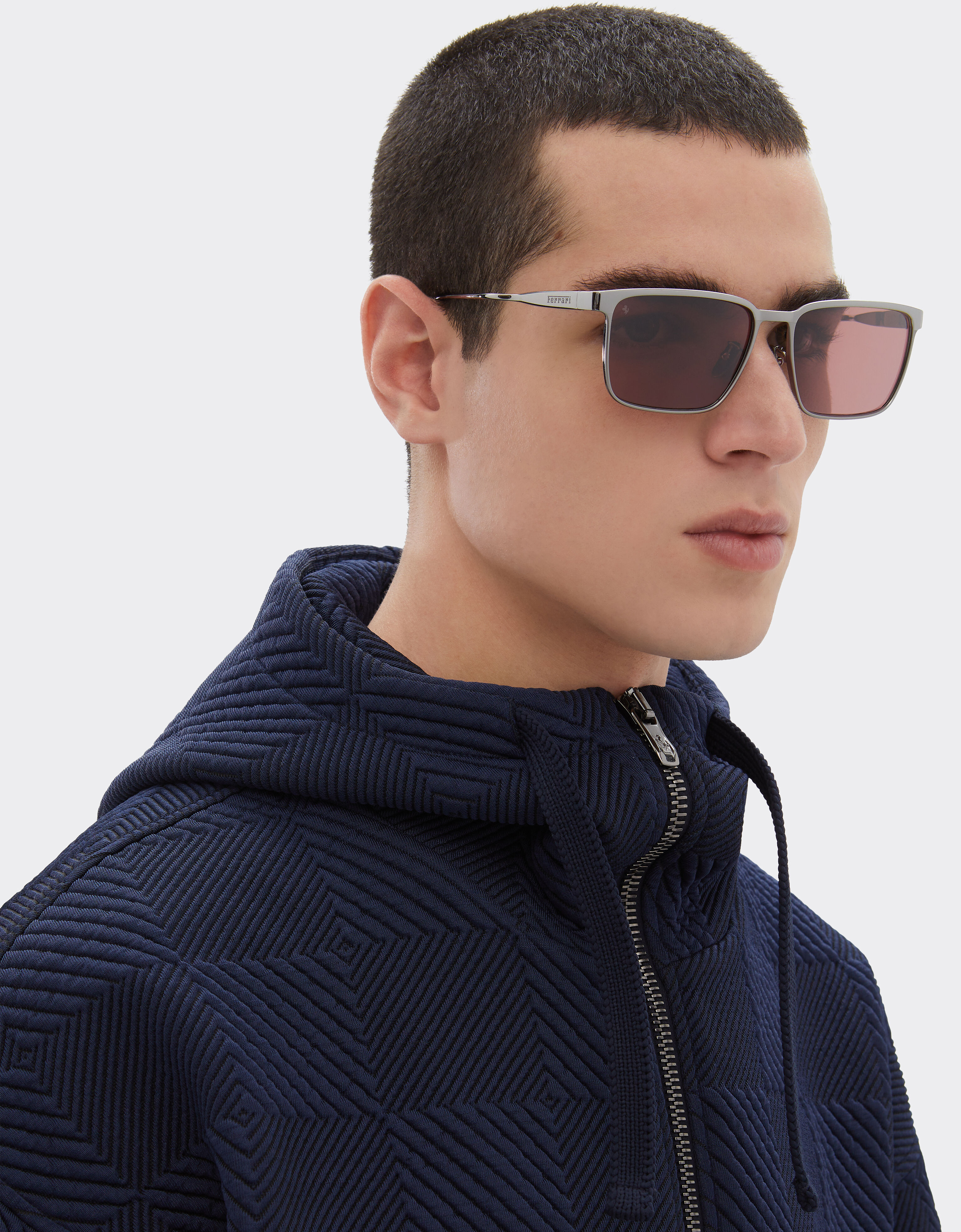 Ferrari Ferrari sunglasses in gunmetalmetal with red polarized lenses Gunmetal LA0LGf