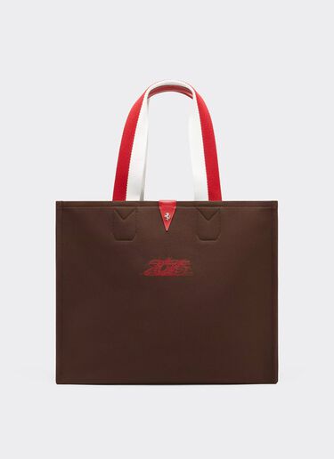 Ferrari Sac fourre-tout Ferrari en toile pour le GP de Monaco 2026 Caffè CBWTO0020YL00008f