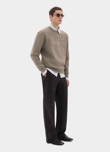 Ferrari 法拉利刺绣 Scuba 潜水面料卫衣 Clay 51164f