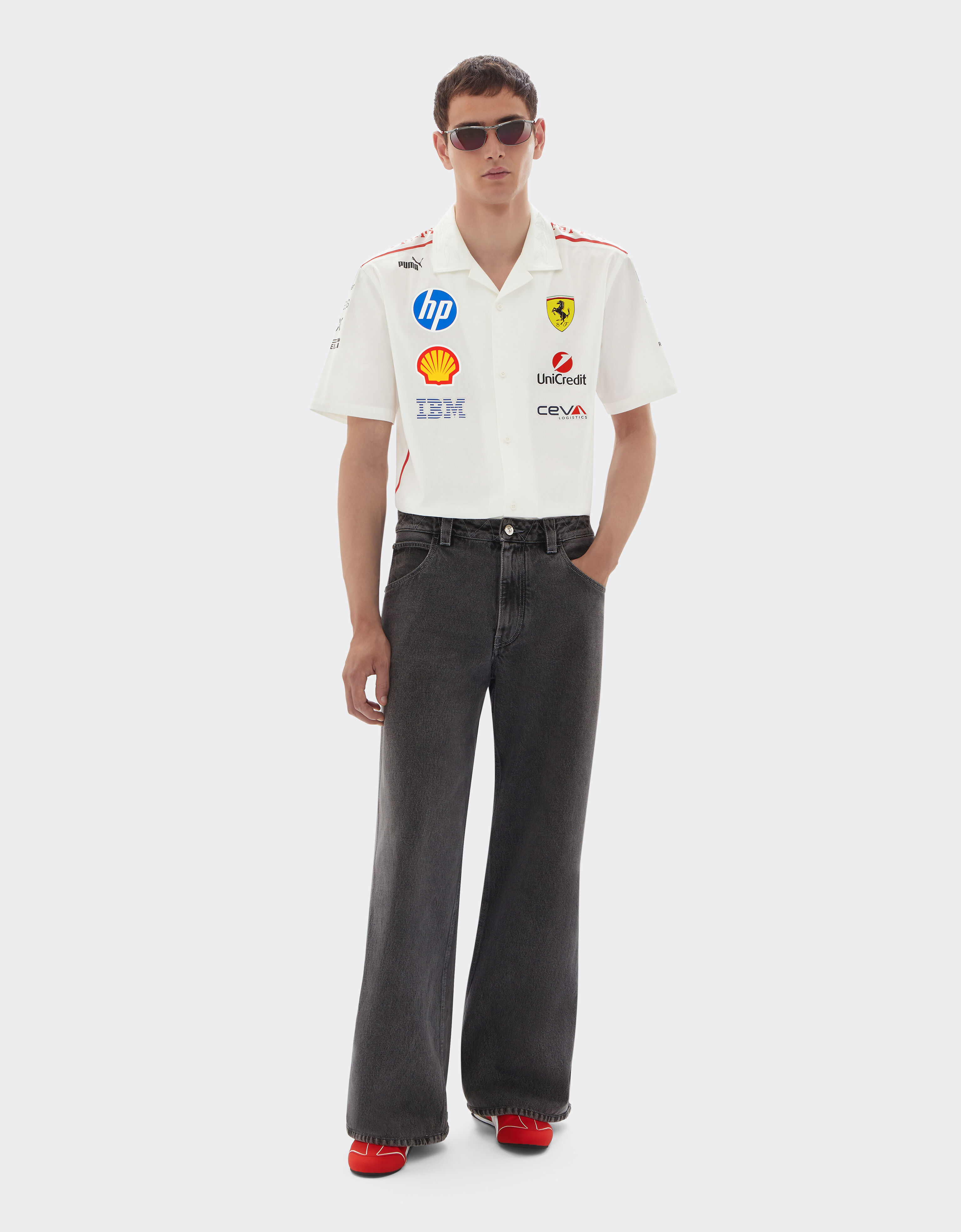 Ferrari Ferrari Replica Shirt for the 2026 Monza Grand Prix Bianco LW0SH1144EXT0001f