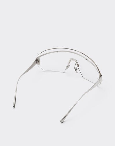 Ferrari Ferrari sunglasses in silver-coloredmetal  with transparent mask Silver LA0LJf