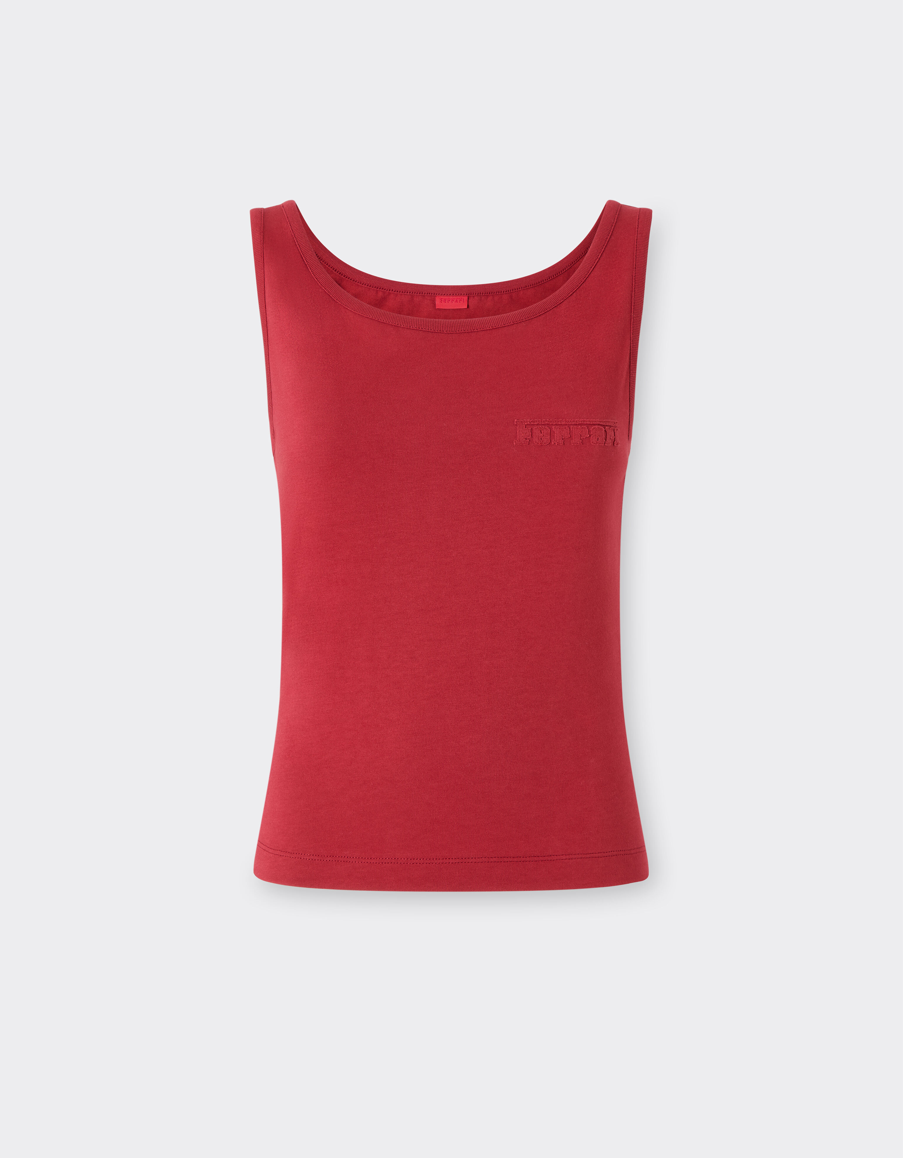 Ferrari 法拉利徽标棉质背心 Maison Red 50848f