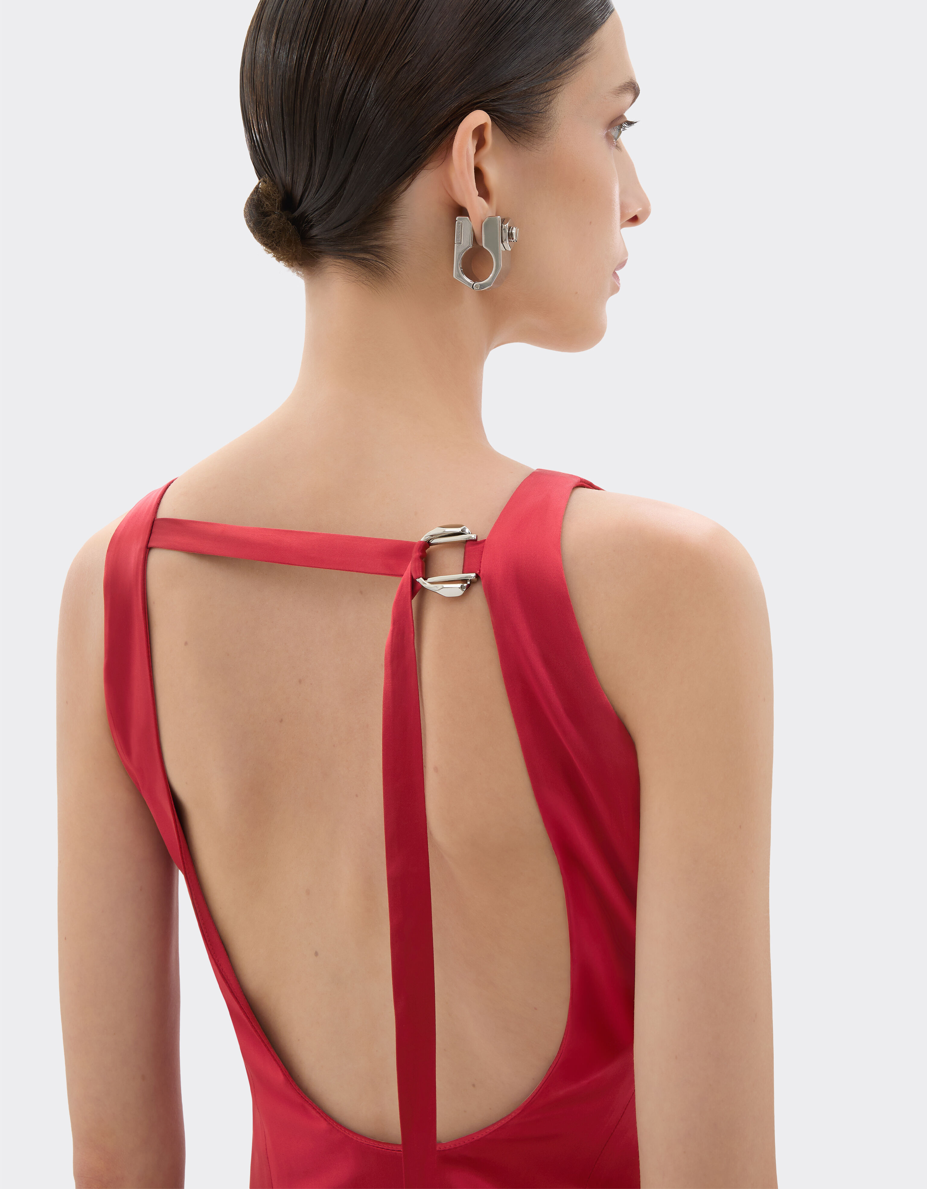 Stretch satin top Ferrari Stretch satin top Maison Red 49932f