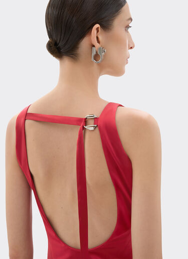 Stretch satin top Ferrari Stretch satin top Maison Red 49932f