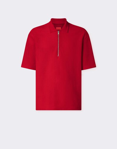 Ferrari 棉混纺 bouclé 毛圈布 Polo 衫 Rosso Magma CJMPO0015JCO0054f