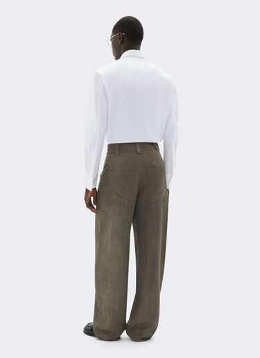 Cotton Poplin Shirt with Embroidery Ferrari Cotton Poplin Shirt with Embroidery Bianco CWMSH0021WCO0035f
