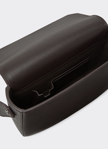 Messenger bag in grenade leather Ferrari Messenger bag in grenade leather Marrone Scuro 50583f