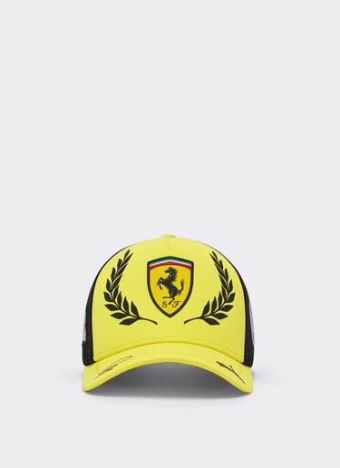 Ferrari Hamilton GP Silverstone 2026 Replica Trucker Cap Yellow LA0CP1149EXT0001f