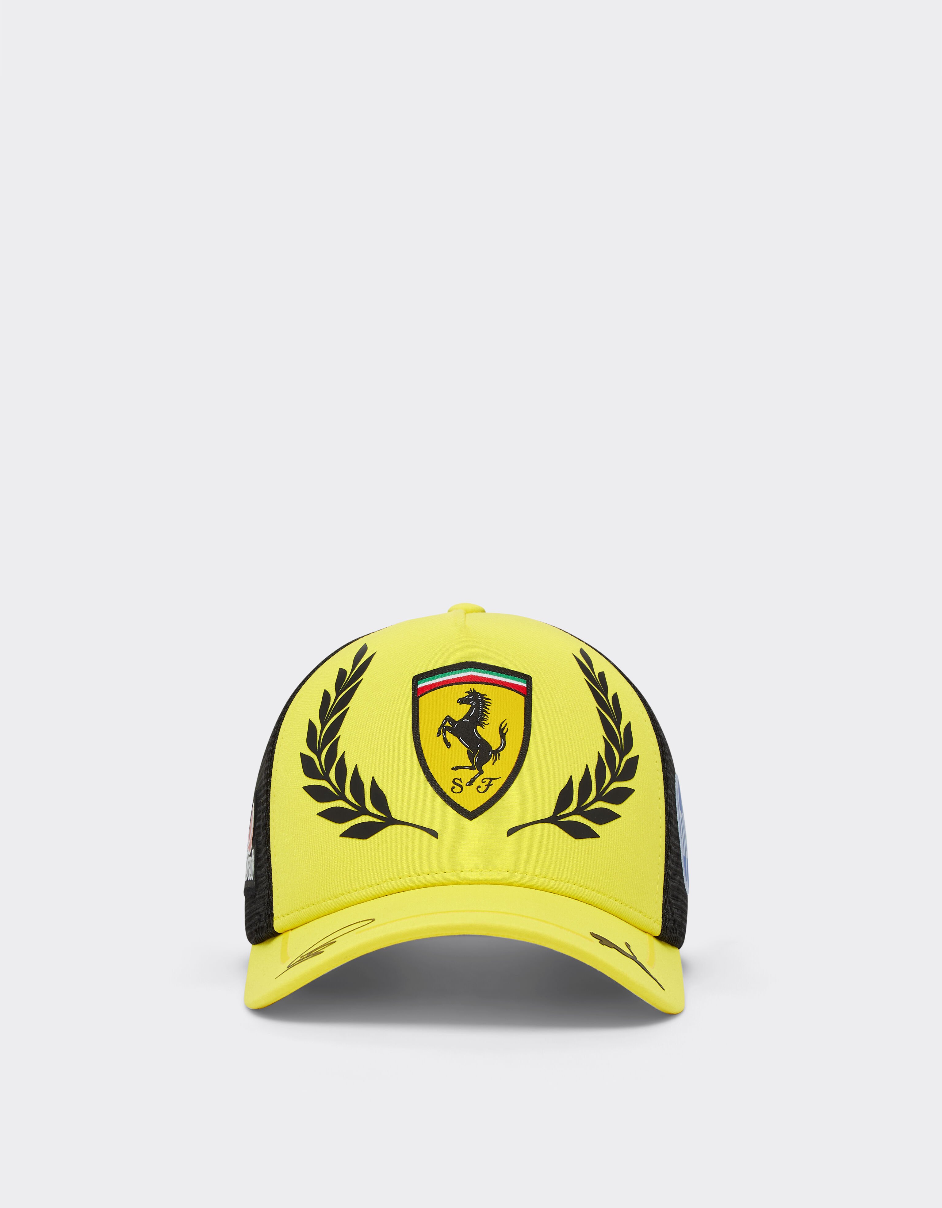 Ferrari Hamilton GP Silverstone 2026 Replica Trucker Cap Yellow LA0CP1149EXT0001f