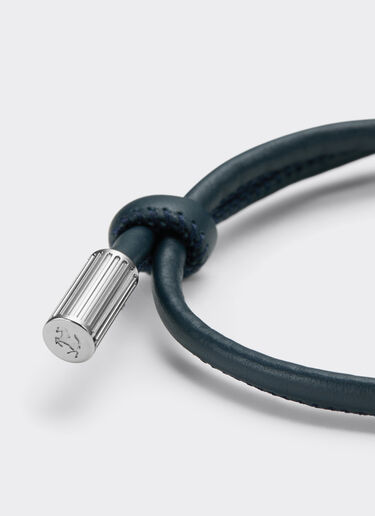Tubular leather bracelet with engraved Prancing Horse Ferrari Tubular leather bracelet with engraved Prancing Horse Ultramarine 50009f