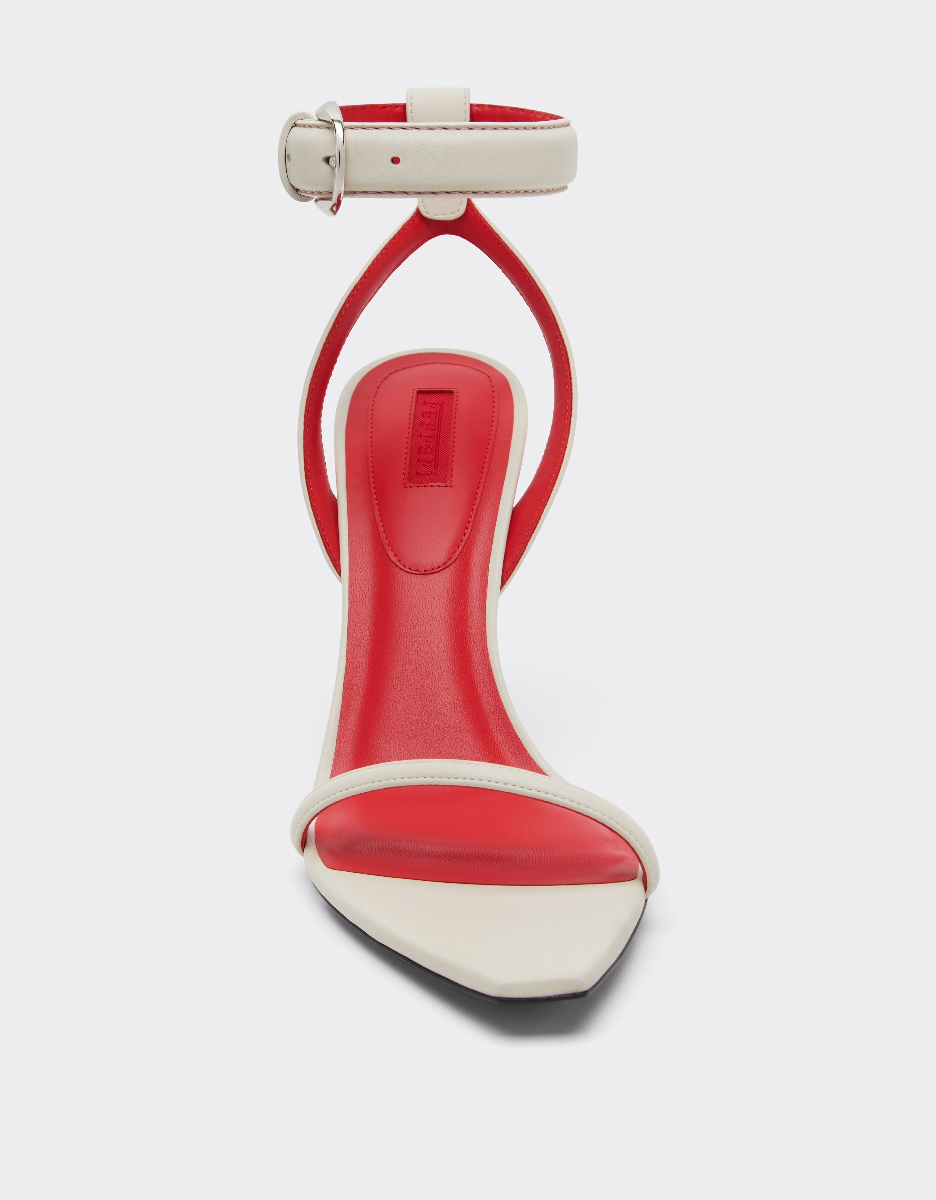 Ferrari 高跟纳帕皮凉鞋 Avorio 51646f