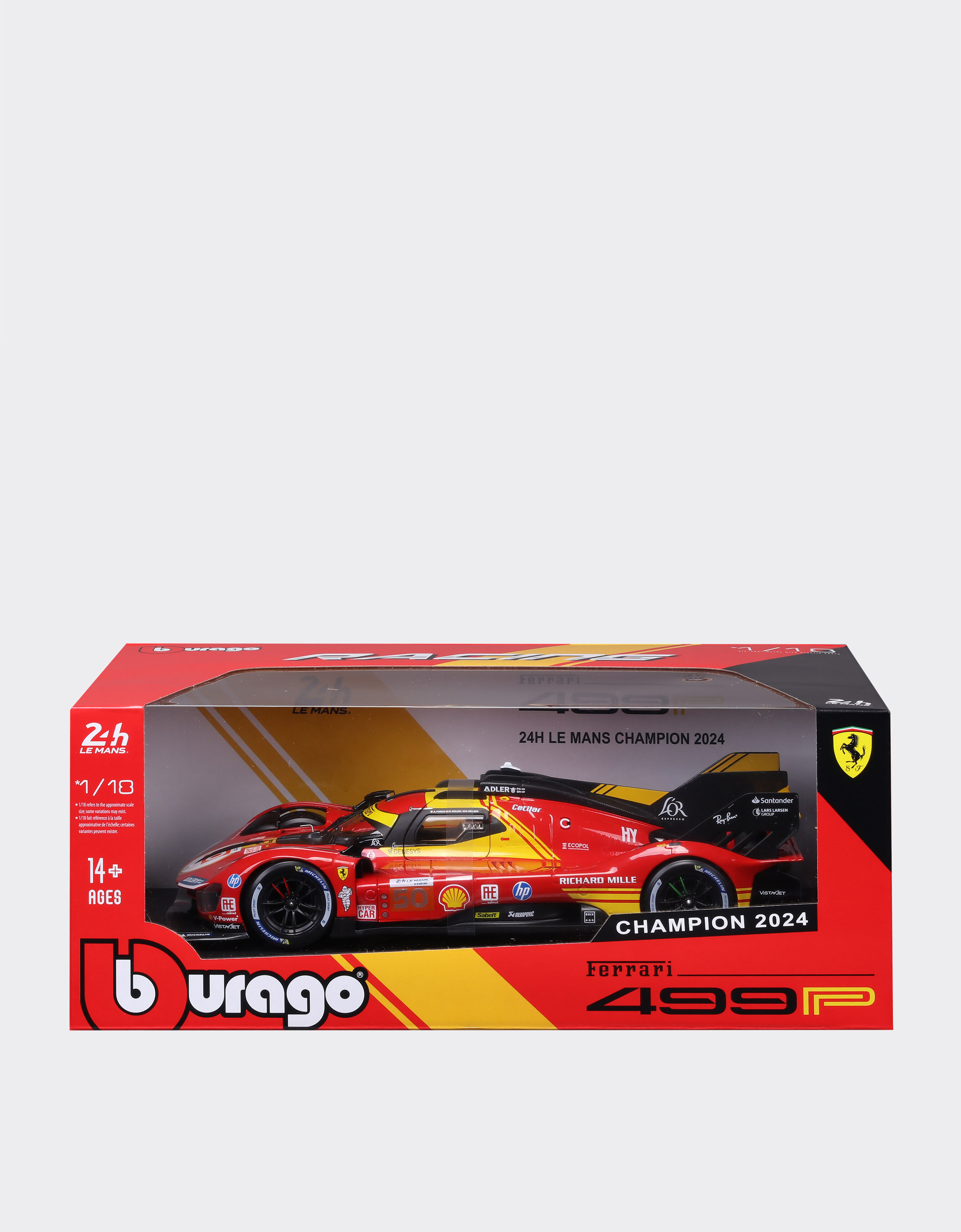 Ferrari 1:18 scale model of the Ferrari 499P LMH #50 Rosso LO0R1338EXT0001f