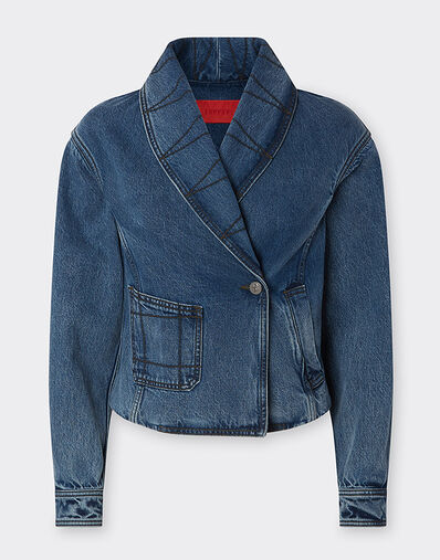 Ferrari 丹宁夹克 丹宁色 22472f