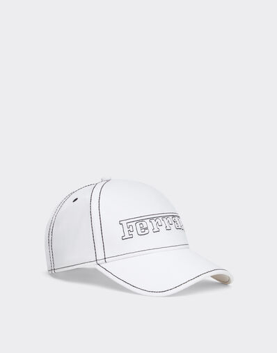 Ferrari Baseball cap with Ferrari logo Optical White 49116f