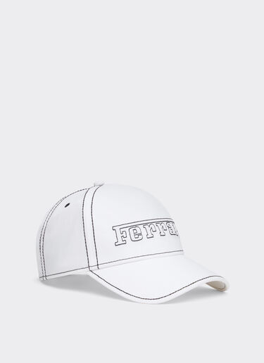 Baseball cap with Ferrari logo Ferrari Baseball cap with Ferrari logo Optical White 49116f