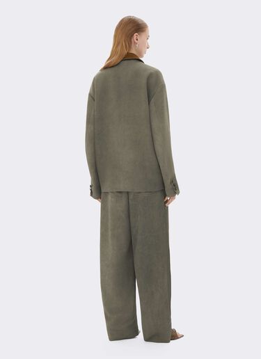 Ferrari Pantalón de cady de viscosa con efecto lavado Olive green CWWTR0017WVI0005f