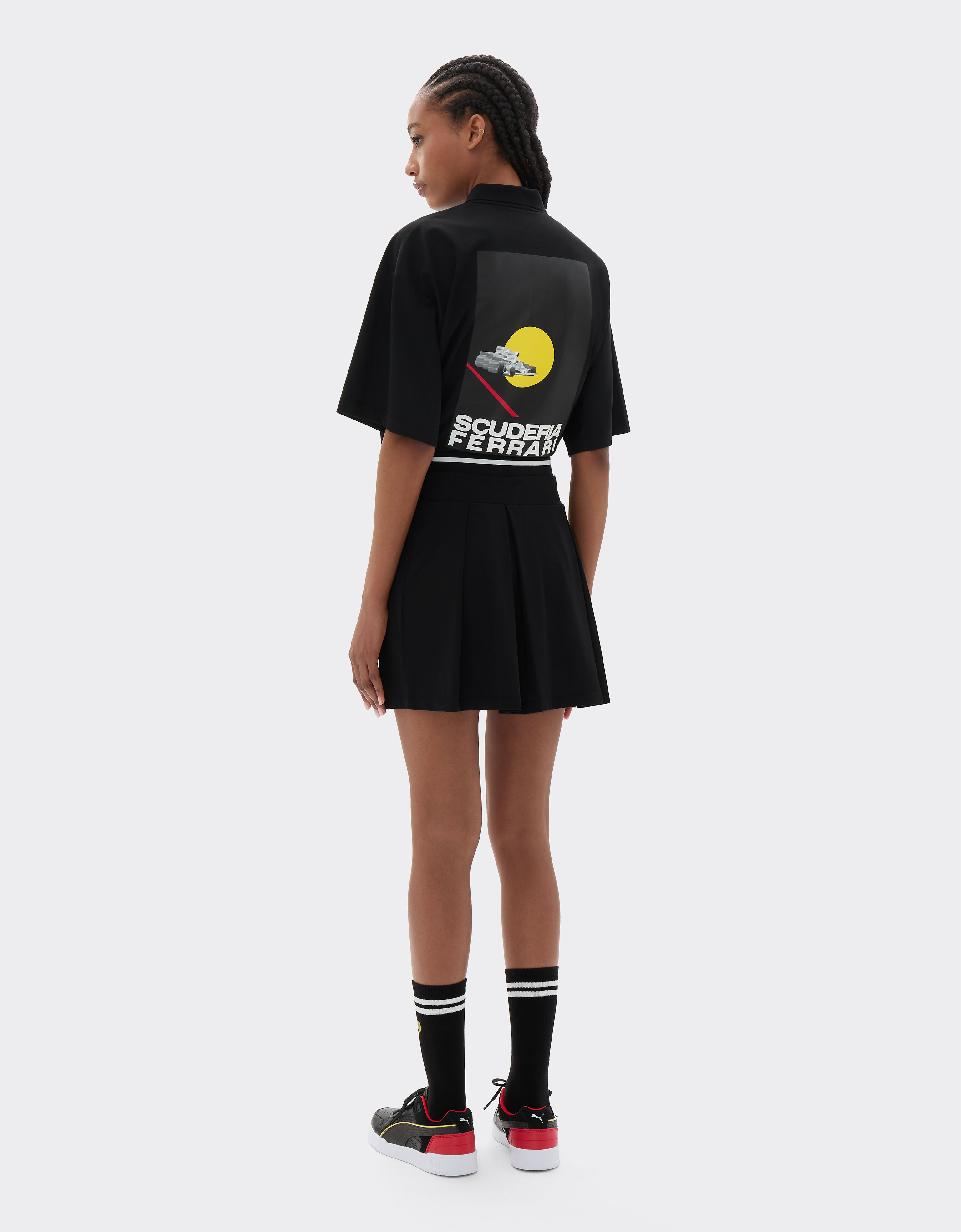  Technical piqué mini skirt Nero SKWTR0001KWO0003f