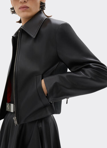 纳帕皮革机车夹克 Ferrari 纳帕皮革机车夹克 黑色 21644f