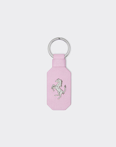 Ferrari Leather keychain with prancing horse Wisteria 49222f