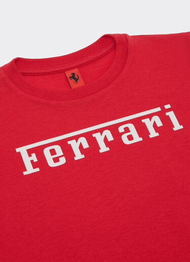 Ferrari 法拉利徽标棉质 T 恤 赛车红 22749fK