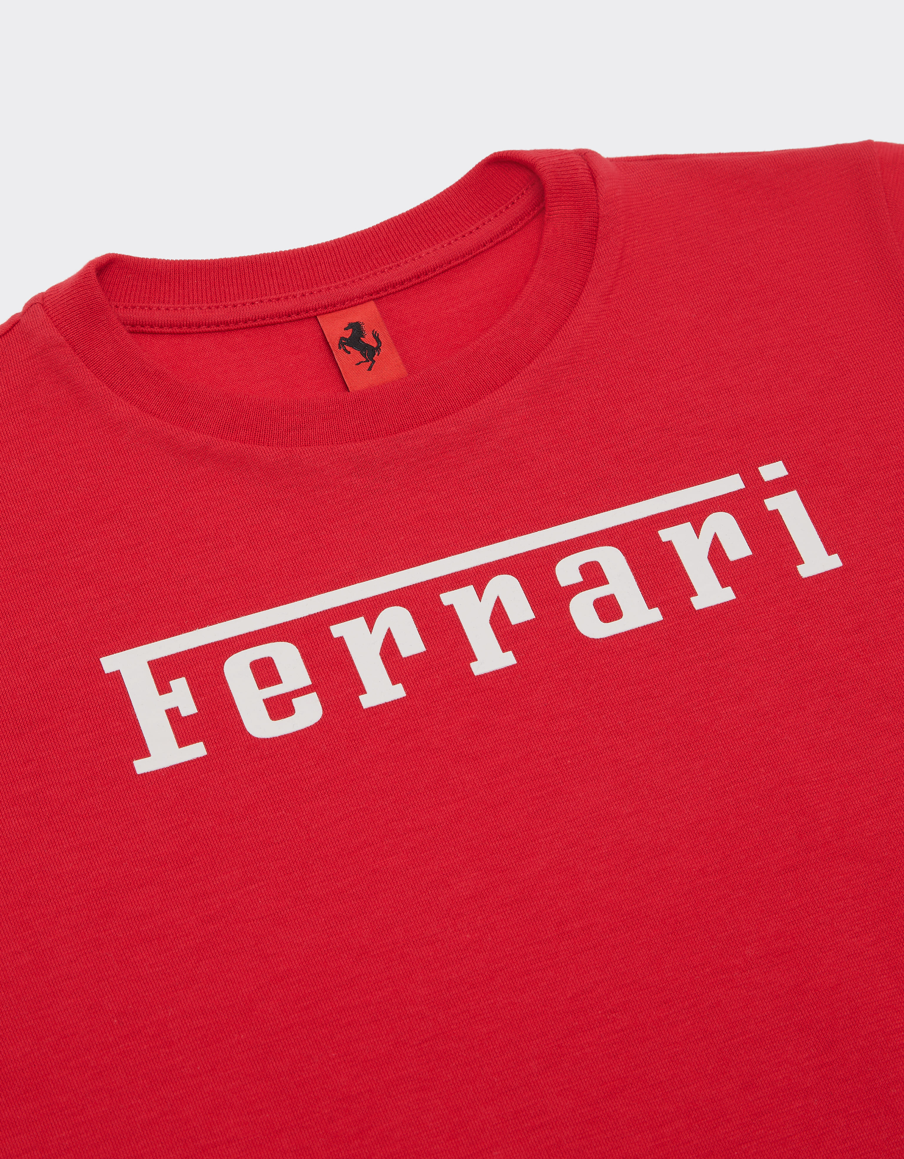 Ferrari 法拉利徽标棉质 T 恤 赛车红 22749fK