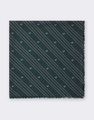 Ferrari Cotton and Silk Twill Scarf Grigio Titano CANSC0022WCO0029f