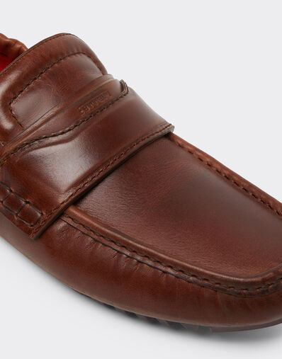 Ferrari Nappa leather driver shoes Brown 49990f