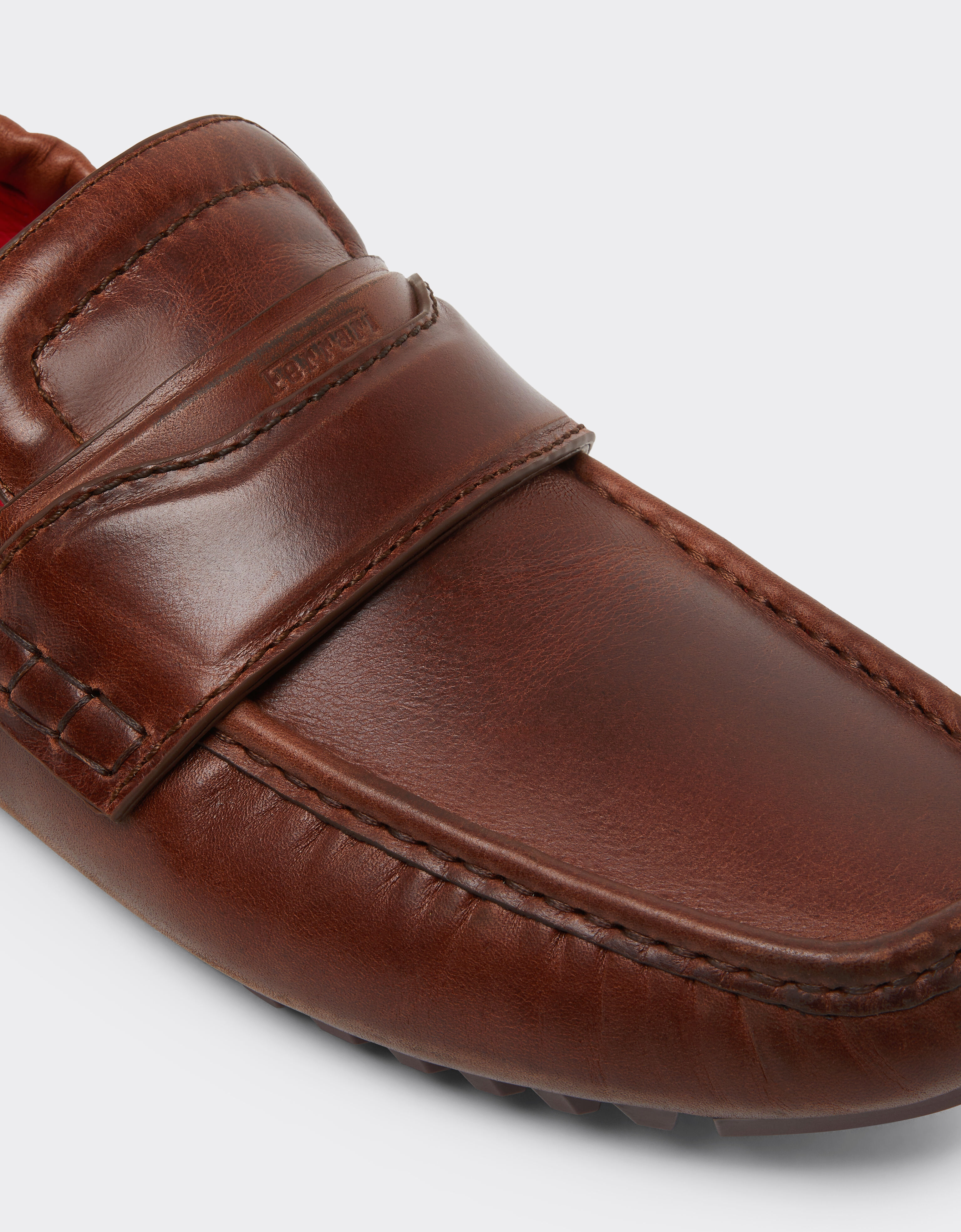 Nappa leather driver shoes Ferrari Nappa leather driver shoes Brown 49990f