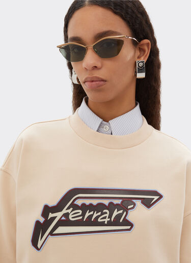 Ferrari 法拉利拼饰棉质卫衣 Powder Pink 50826f