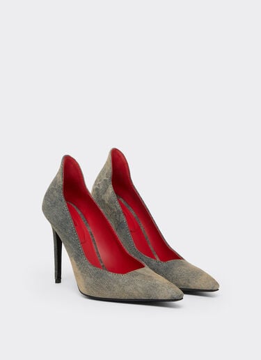 Ferrari 石洗牛仔布乐福鞋 Blu Denim 51306f