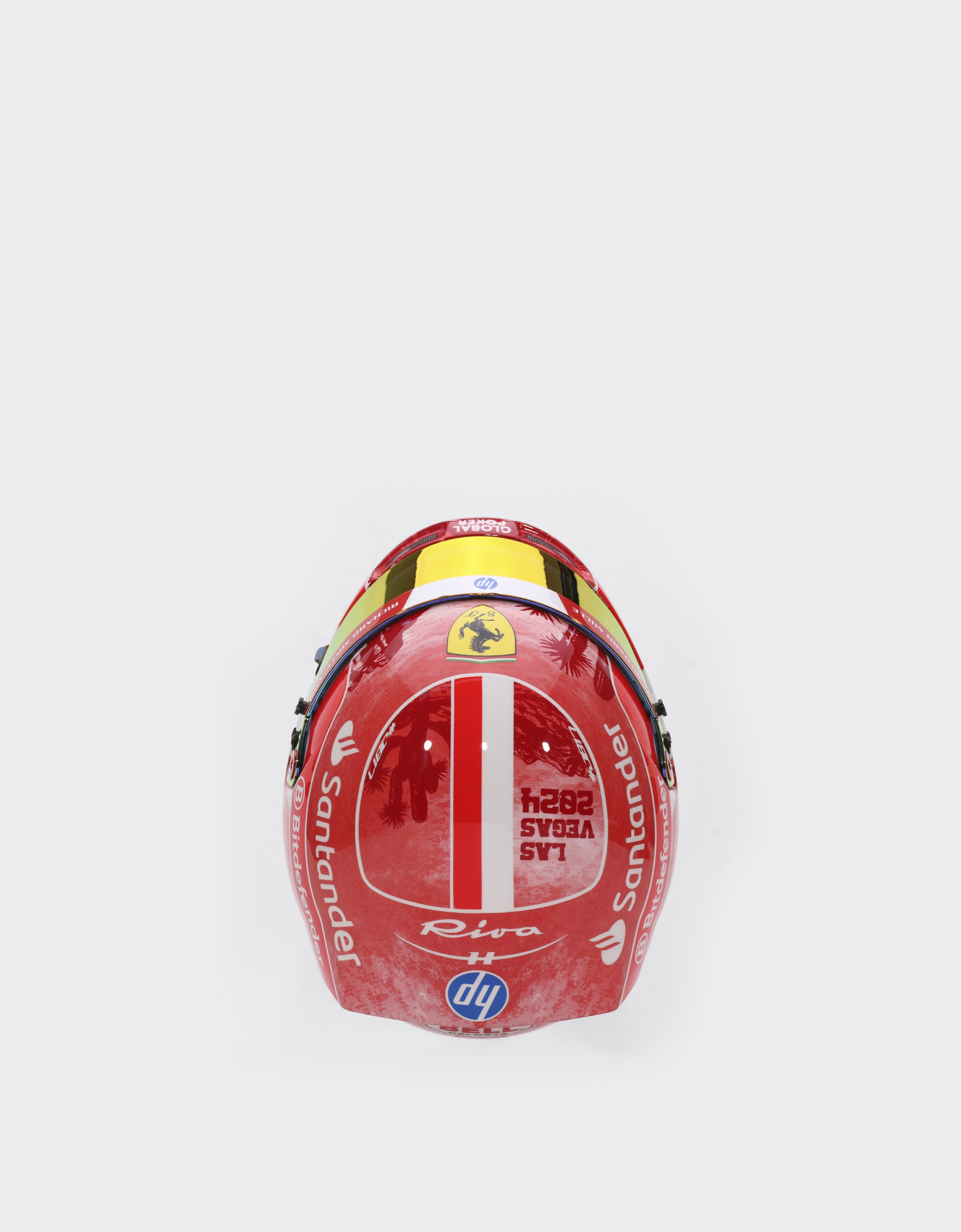 Ferrari 1:2比例 Charles Leclerc 拉斯维加斯2024特别版迷你头盔 多色 F1611f