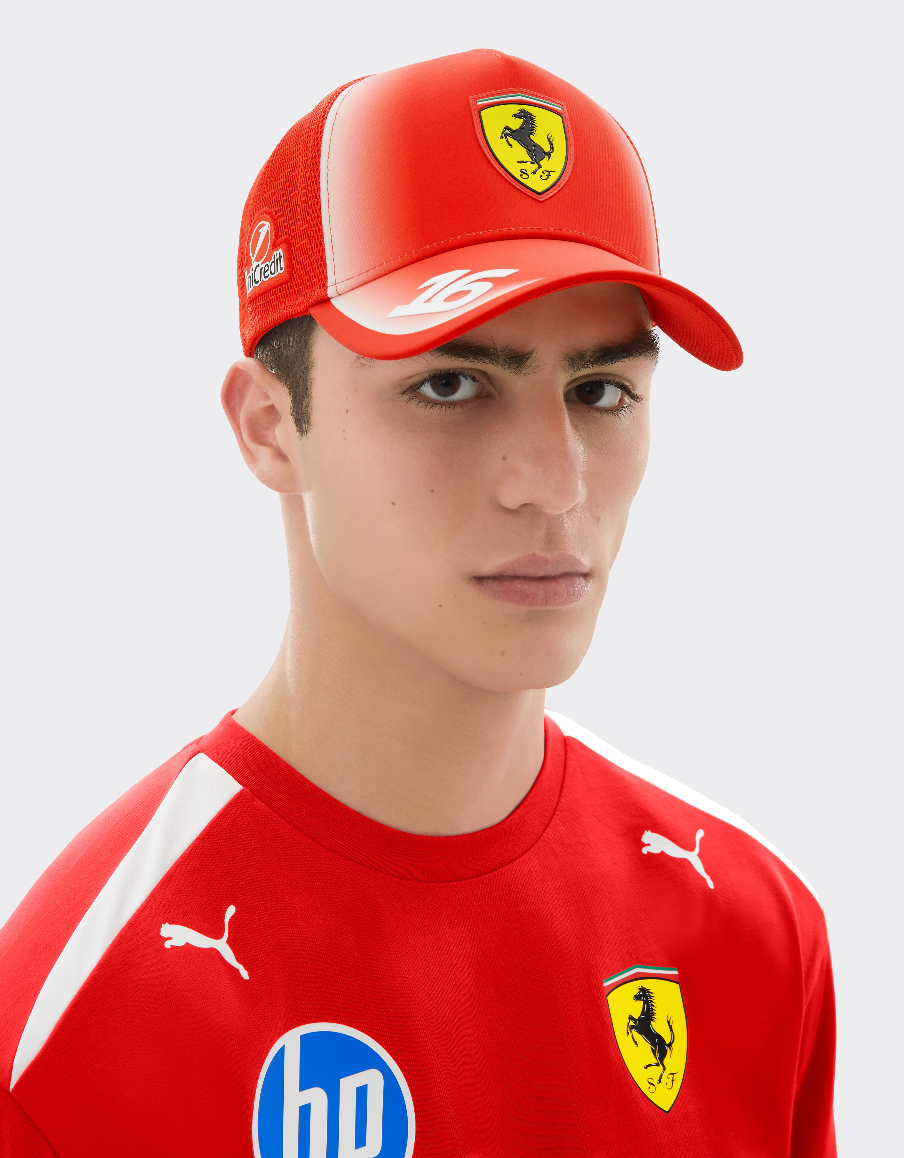 Ferrari Leclerc Junior Replica 2026 Baseball Cap Puma for Scuderia Ferrari HP Red LA0HMfK