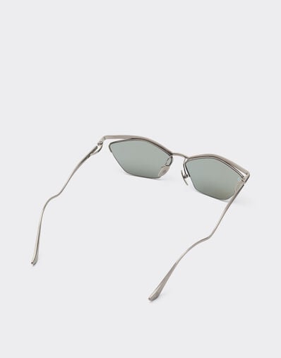 Ferrari Ferrari sunglasses in silvertitanium with blue mirrored lenses Silver LA0KTf