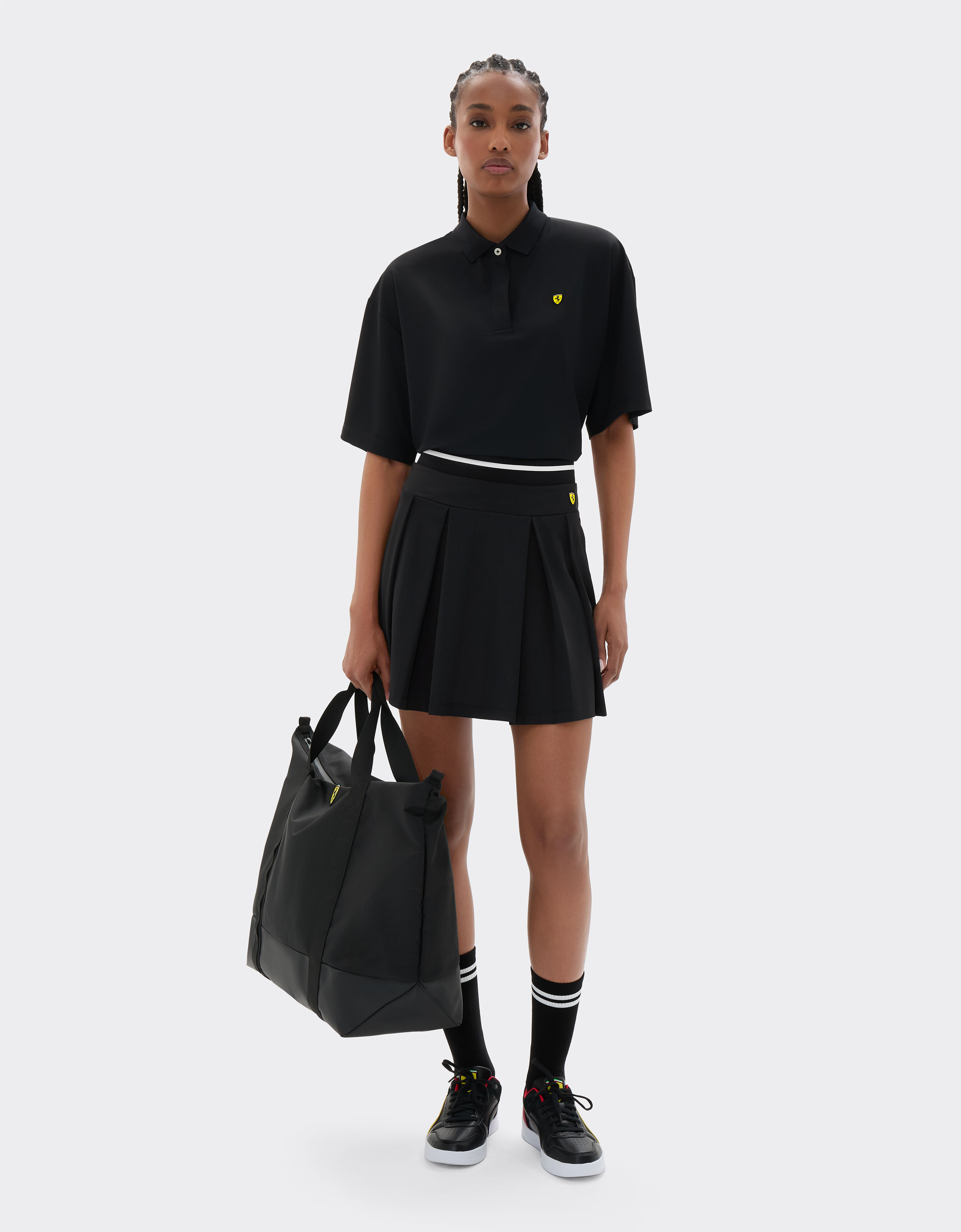  Technical piqué mini skirt Nero SKWTR0001KWO0003f