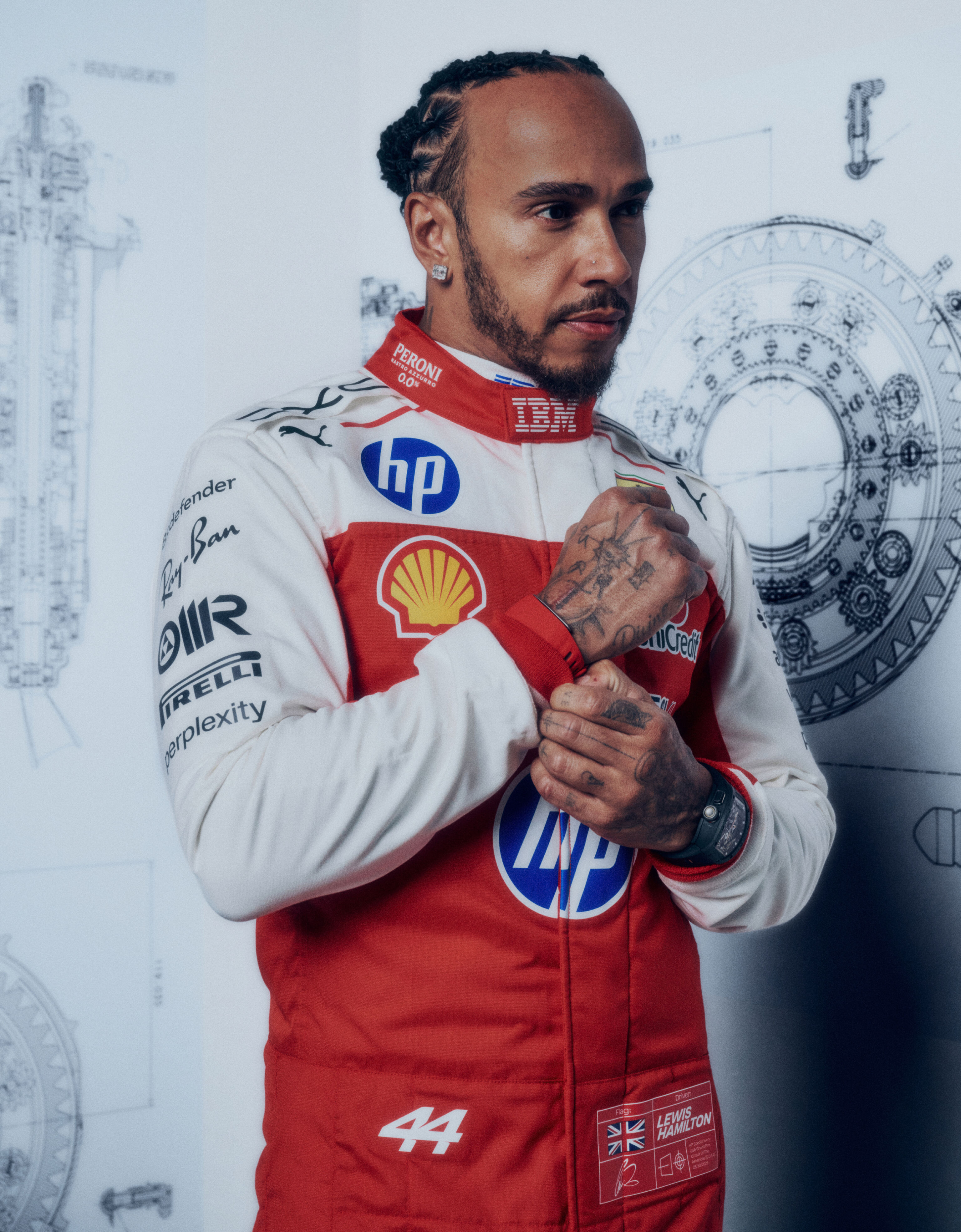 Ferrari Scuderia Ferrari Hamilton Replica racing suit for the 2026 Austin Grand Prix Racing Red LW0JU4119EXT0001f