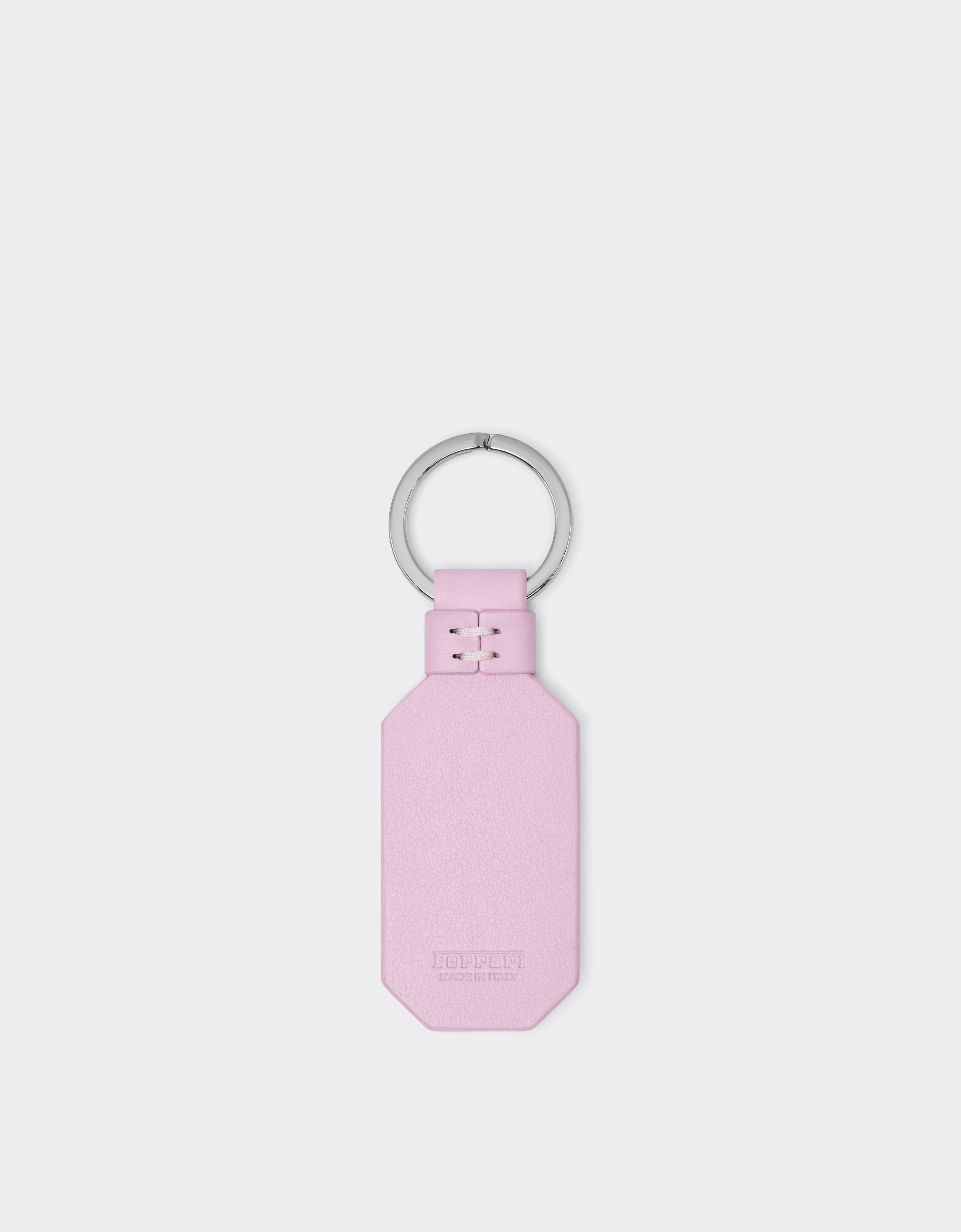Ferrari Leather keychain with prancing horse Wisteria 49222f