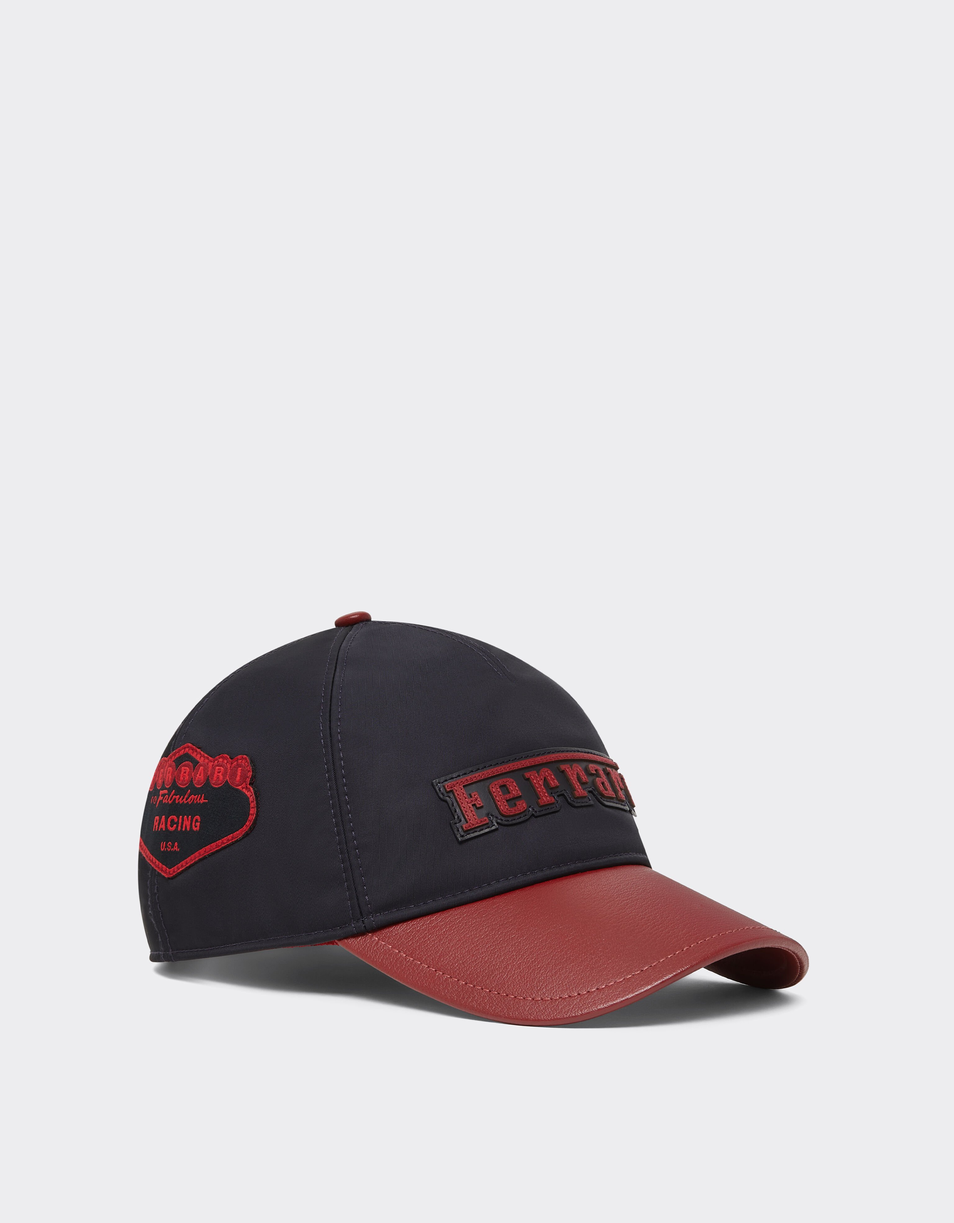 Ferrari Q-Cycle®尼龙与皮革材质棒球帽 海军蓝 51166f