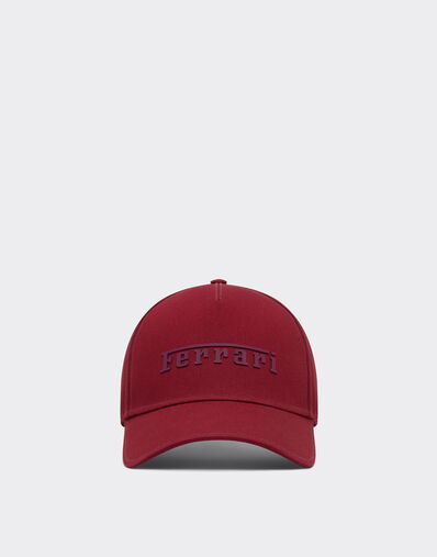 Ferrari Cotton cap with Ferrari logo Cherry 20403f