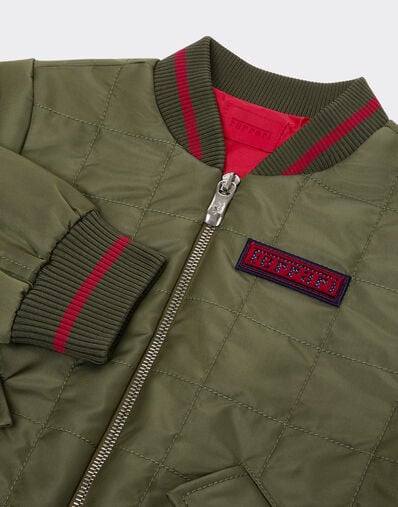 Ferrari 科技面料飞行夹克 Khaki Green 50142fK