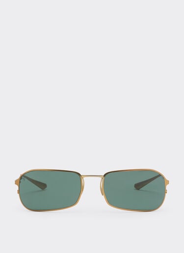 Ferrari Matte gold titanium sunglasses with dark green lenses Oro Satinato LY0SG1264EXT0001f
