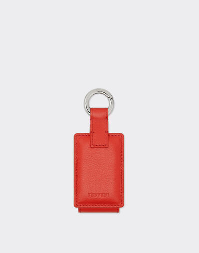 Ferrari Porte-clés en cuir pour amulette. Rouge Dino CPNKH0005YL00005f